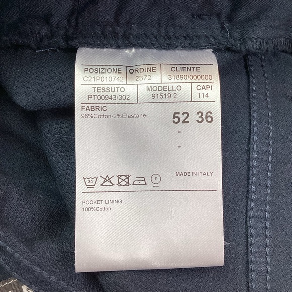 Canali Italian Regular Fit 5-Pocket Straight Leg Pants - Picture 7 of 10